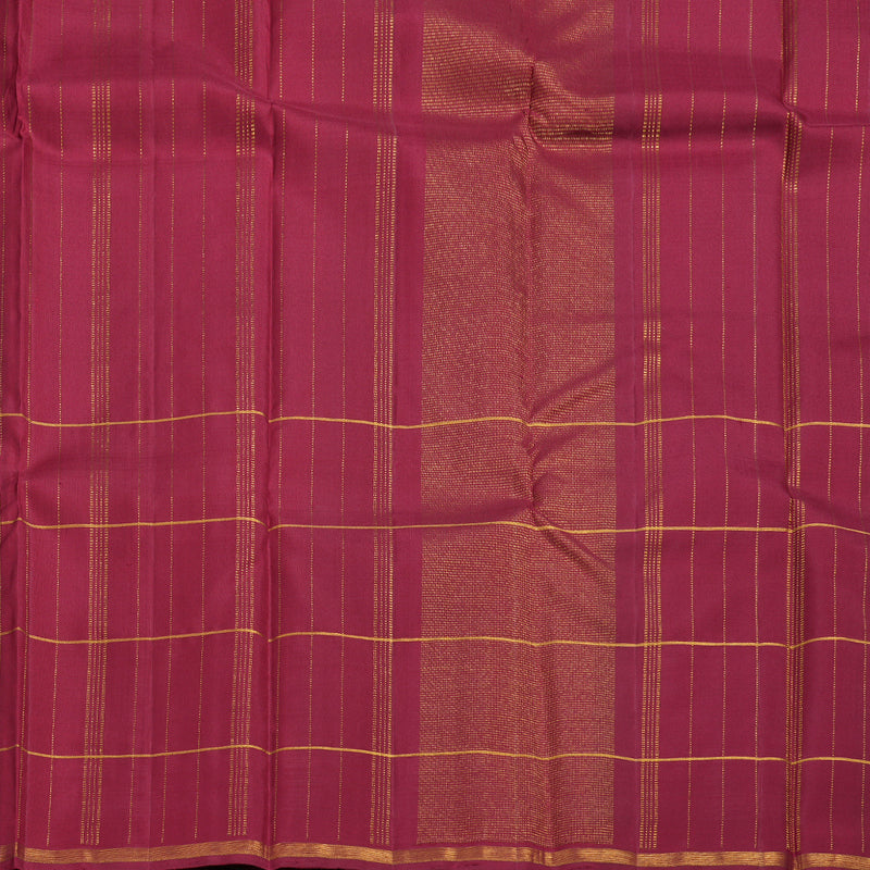 Hayagrivas White Handloom Kanjivaram Silk Saree with Multi Color Checks Border BBD1105K1-1