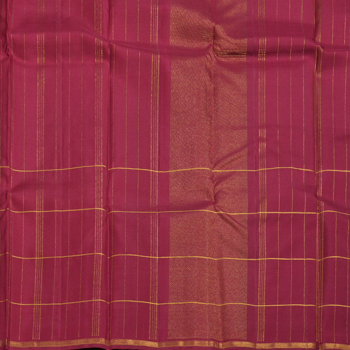 Hayagrivas White Handloom Kanjivaram Silk Saree with Multi Color Checks Border BBD1105K1-1