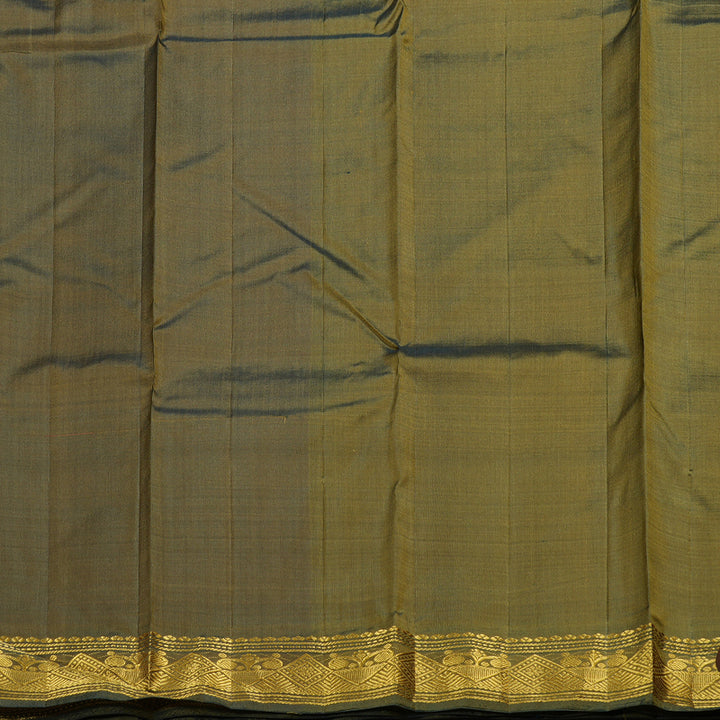 Hayagrivas Sandal Handloom Kanjivaram Silk Saree with Dark Green Border BBD1113K1-45