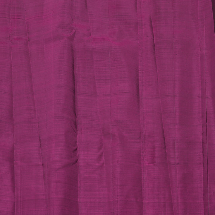 Hayagrivas Sizzling Grey Handloom Kanjivaram Silk Saree with Purple Border BBD1121K5-4