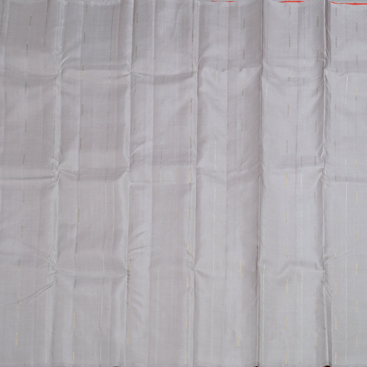 Hayagrivas Silver Grey Handloom Kanjivaram Silk Saree BBD1122K16-1