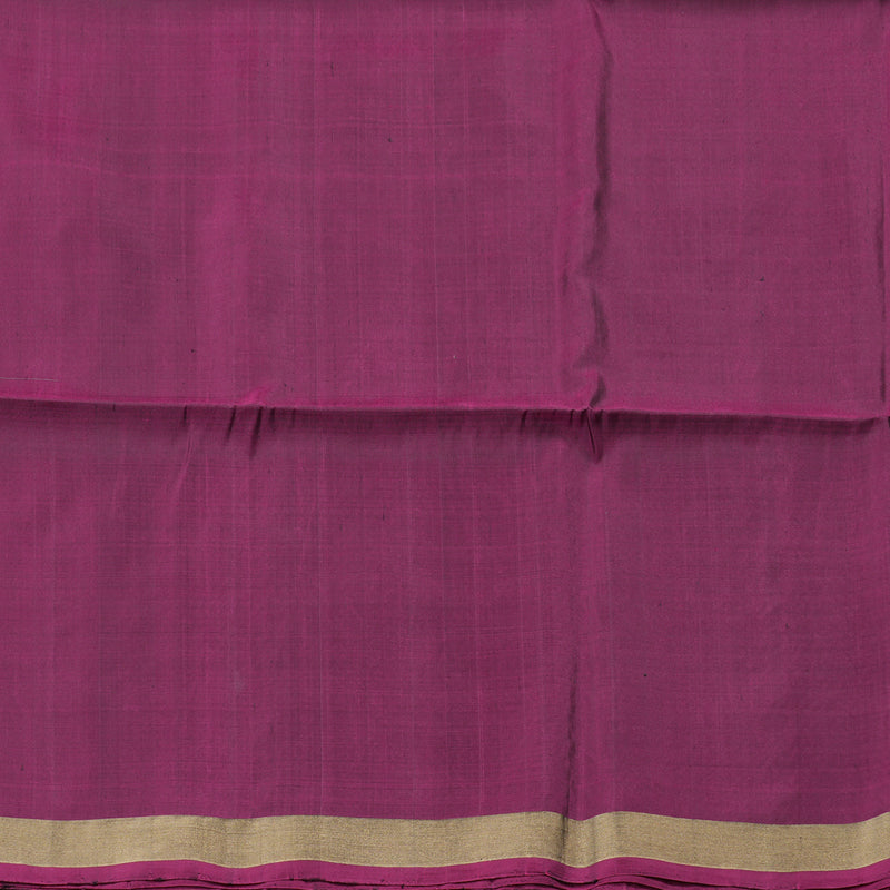 Hayagrivas Greyish Blue Handloom Soft Silk Saree with Dark Purple Border BBD1125K1-28