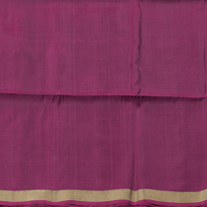 Hayagrivas Greyish Blue Handloom Soft Silk Saree with Dark Purple Border BBD1125K1-28