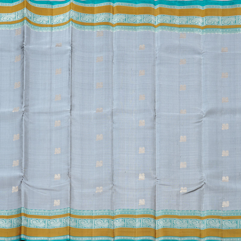 Hayagrivas Handloom Soft Silk Saree in Elegant Grey BBD1127K13-3