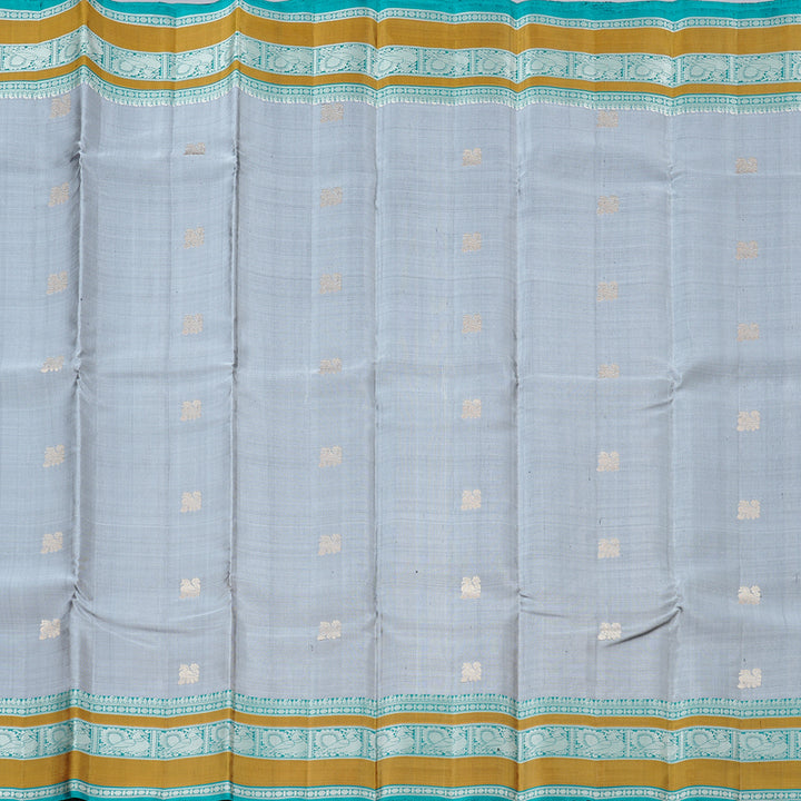 Hayagrivas Handloom Soft Silk Saree in Elegant Grey BBD1127K13-3
