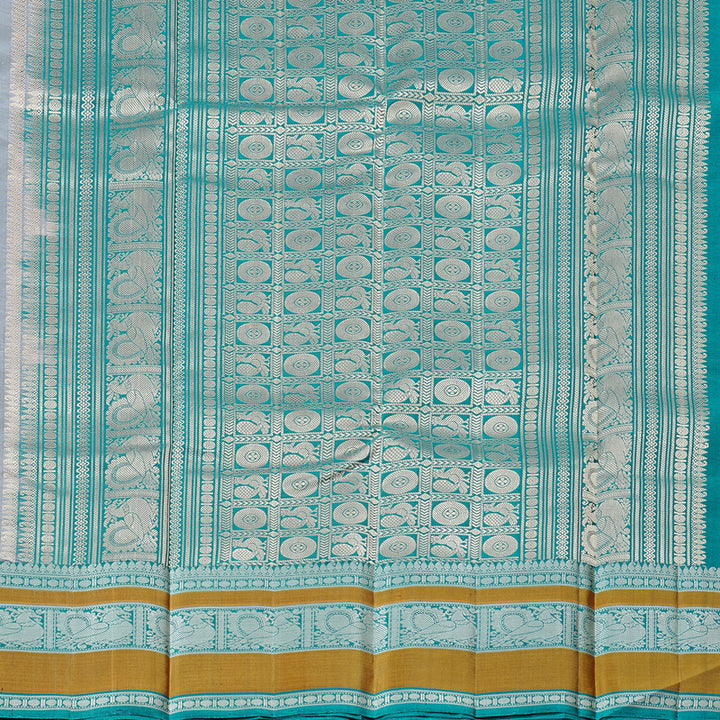 Hayagrivas Handloom Soft Silk Saree in Elegant Grey BBD1127K13-3
