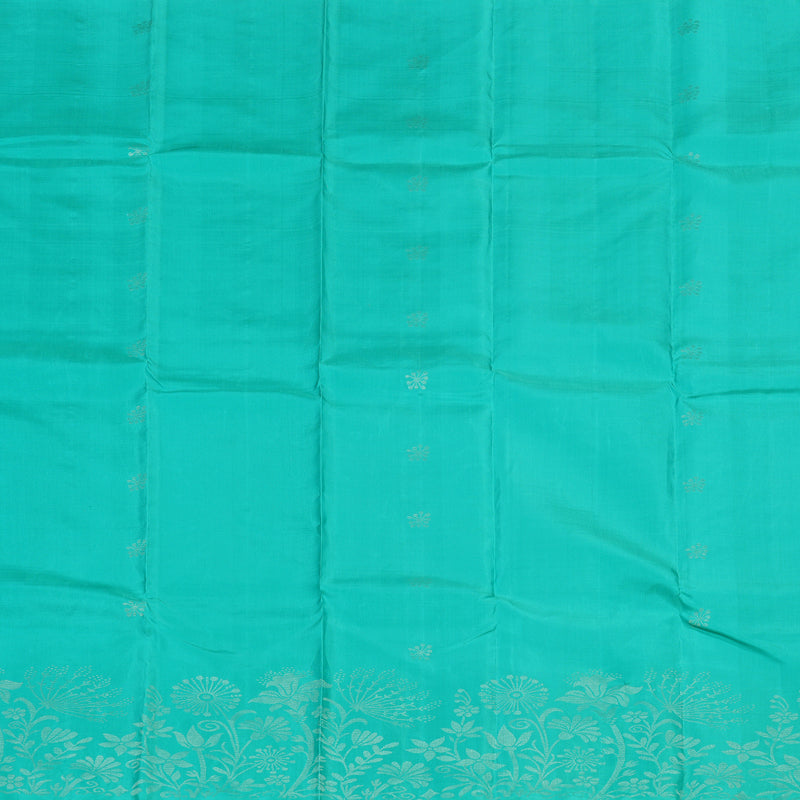 Hayagrivas Handloom Soft Silk Saree in Vibrant Sky Blue BBD1127K9-1