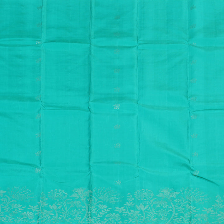 Hayagrivas Handloom Soft Silk Saree in Vibrant Sky Blue BBD1127K9-1