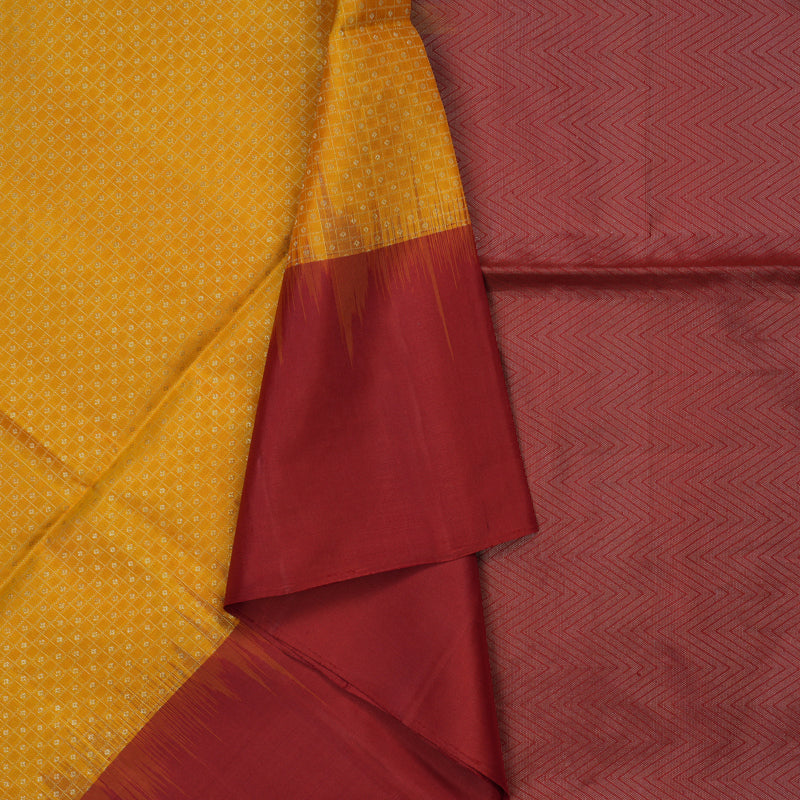 Hayagrivas Yellow Handloom Soft Silk Saree BBD1128K16-1