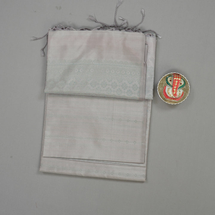 Hayagrivas Handloom Dusky Lilac Soft Silk Saree BBD1129K13-5