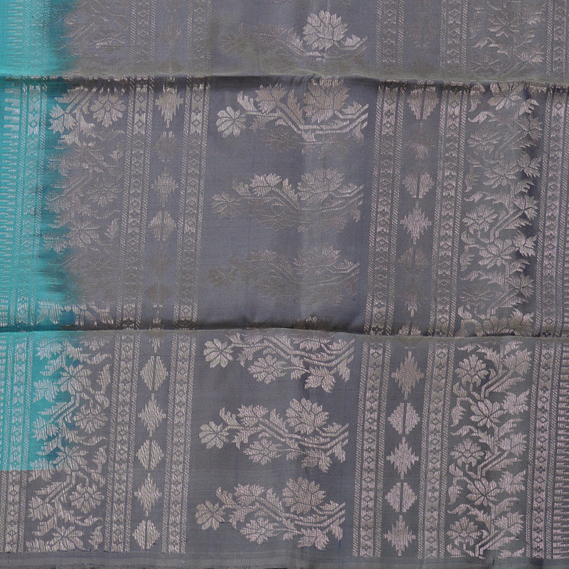 Hayagrivas Sea Blue Handloom Soft Silk Saree BBD1130K3-9
