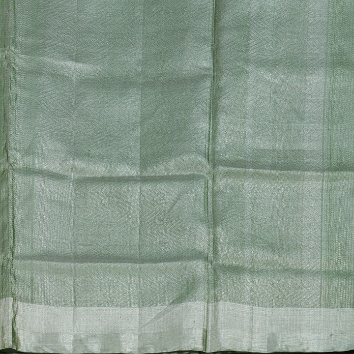 Hayagrivas Light Ealichi Green Tissue Handloom Kanjivaram Soft Silk Saree BBD1130K4-2