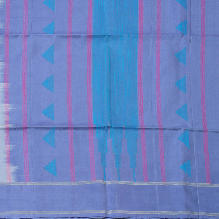 Hayagrivas Handloom Soft Silk Saree in Ethereal Half White BBD1131K1-22