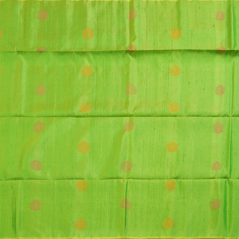 Hayagrivas Bright Fluorescent Green Handloom Soft Silk Saree BBD1131K1-53