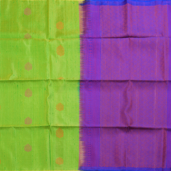 Hayagrivas Bright Fluorescent Green Handloom Soft Silk Saree BBD1131K1-53