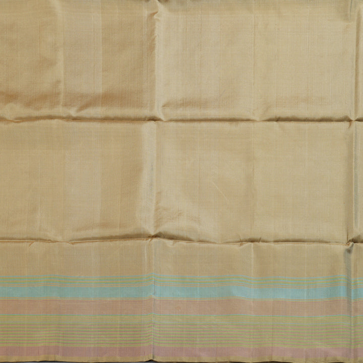 Hayagrivas Light Sandal Beige Handloom Soft Silk Saree BBD1131K1-9