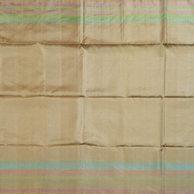 Hayagrivas Light Sandal Beige Handloom Soft Silk Saree BBD1131K1-9