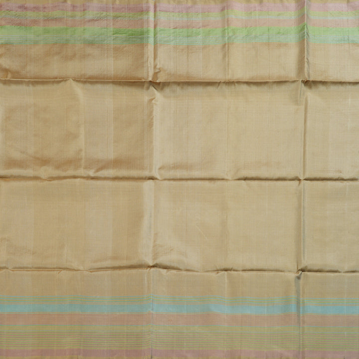 Hayagrivas Light Sandal Beige Handloom Soft Silk Saree BBD1131K1-9