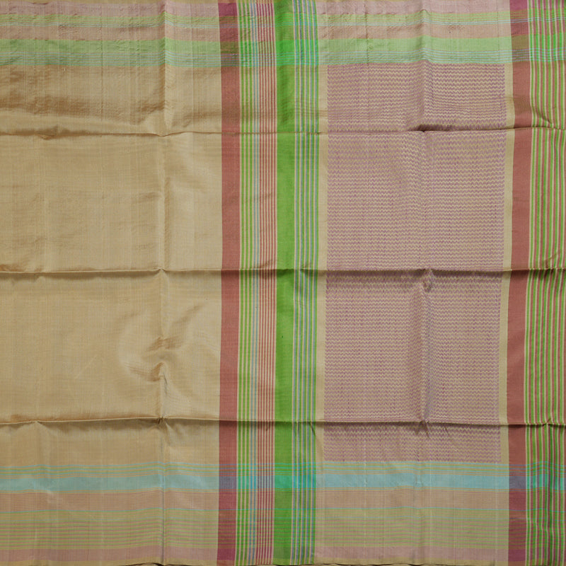 Hayagrivas Light Sandal Beige Handloom Soft Silk Saree BBD1131K1-9