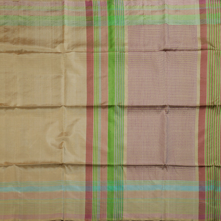 Hayagrivas Light Sandal Beige Handloom Soft Silk Saree BBD1131K1-9