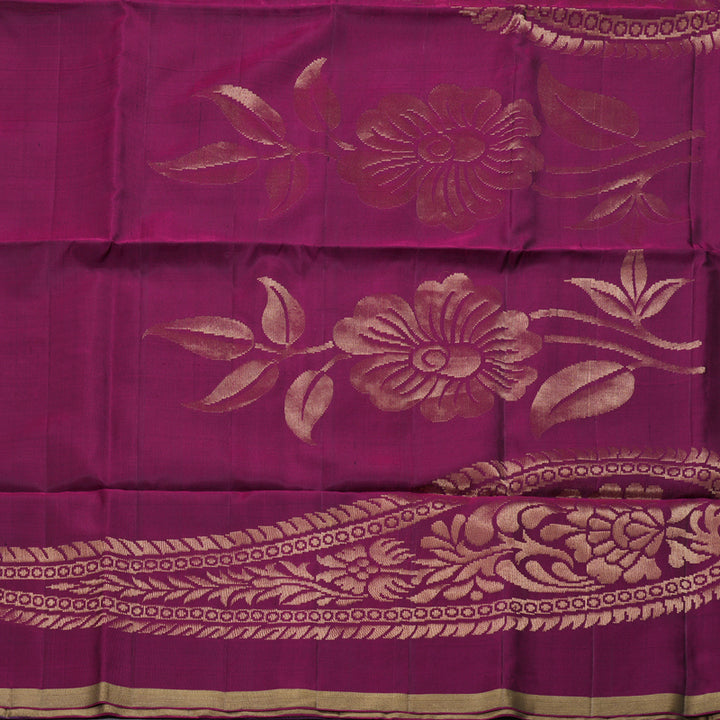 Hayagrivas Muppagam (Teal Bue,Purple And Plum Purple) Handloom Soft Silk Saree BBD1131K3-19