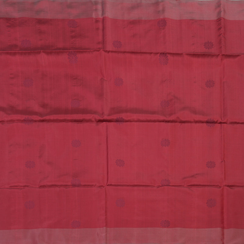 Hayagrivas Handloom kanjivaram soft silk saree in Dark maroon BBD1131K3-8