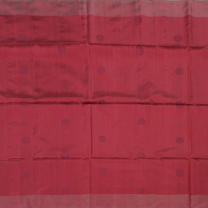 Hayagrivas Handloom kanjivaram soft silk saree in Dark maroon BBD1131K3-8