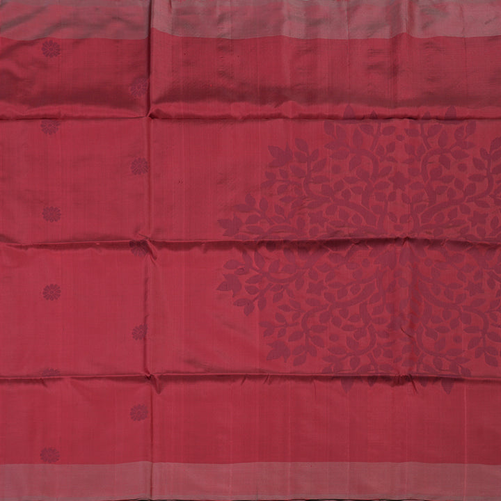 Hayagrivas Handloom kanjivaram soft silk saree in Dark maroon BBD1131K3-8
