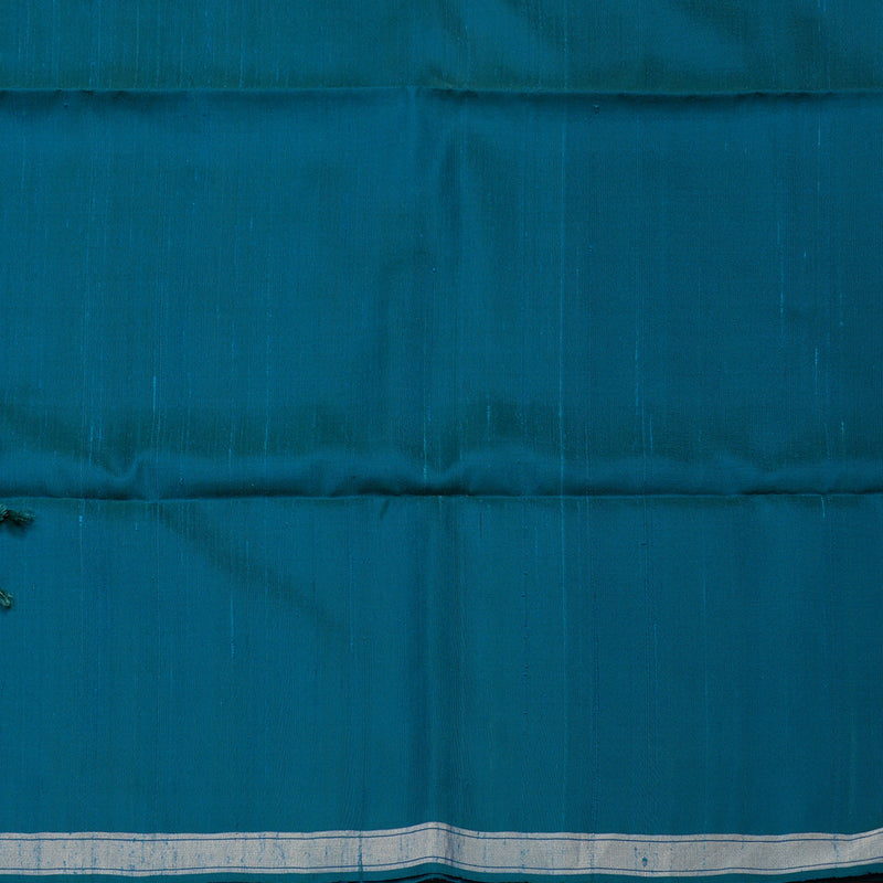 Hayagrivas Handloom Peacock Blue Soft Silk Saree BBD1134K2-2