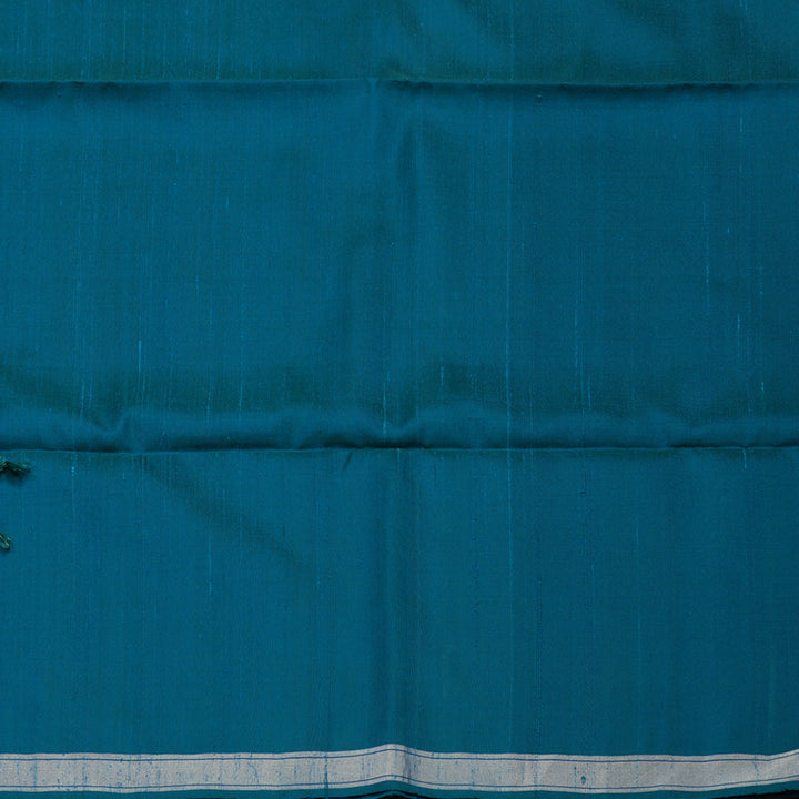 Hayagrivas Handloom Peacock Blue Soft Silk Saree BBD1134K2-2