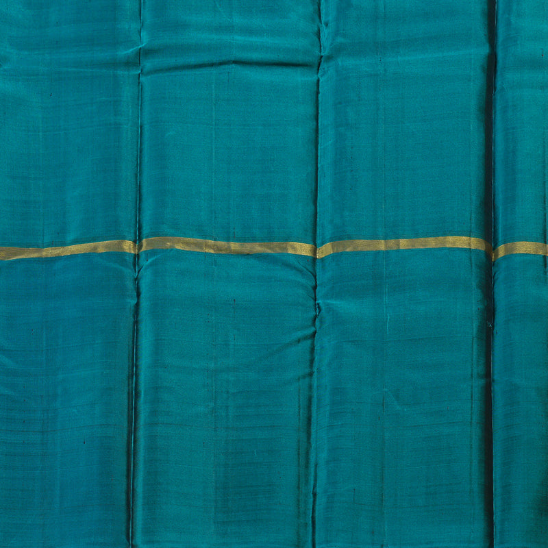 Hayagrivas Handloom Kanjivaram Silk Saree in Refreshing Muppagam (Rosewood Pink, Olive Green and Teal Blue) BBD1141K5-3