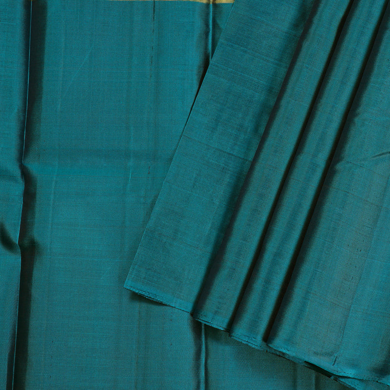 Hayagrivas Handloom Kanjivaram Silk Saree in Refreshing Muppagam (Rosewood Pink, Olive Green and Teal Blue) BBD1141K5-3