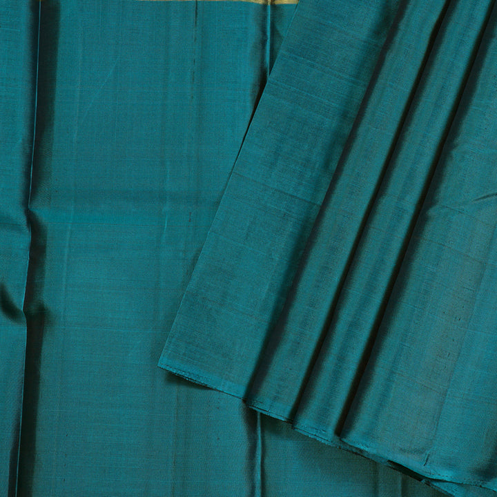 Hayagrivas Handloom Kanjivaram Silk Saree in Refreshing Muppagam (Rosewood Pink, Olive Green and Teal Blue) BBD1141K5-3
