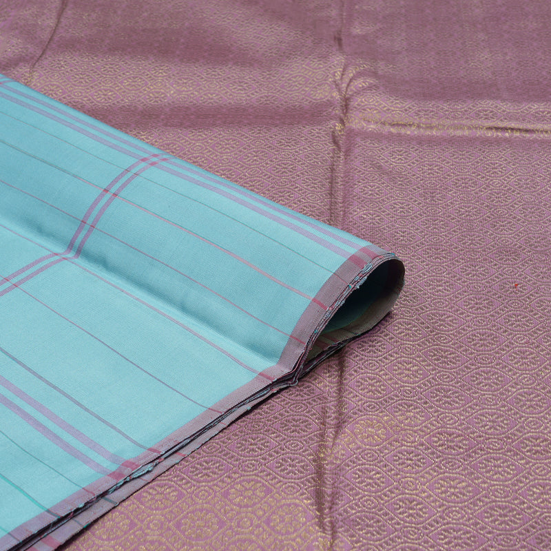 Hayagrivas Handloom Sky Blue Kanjivaram Silk Saree BBD1146K1-1