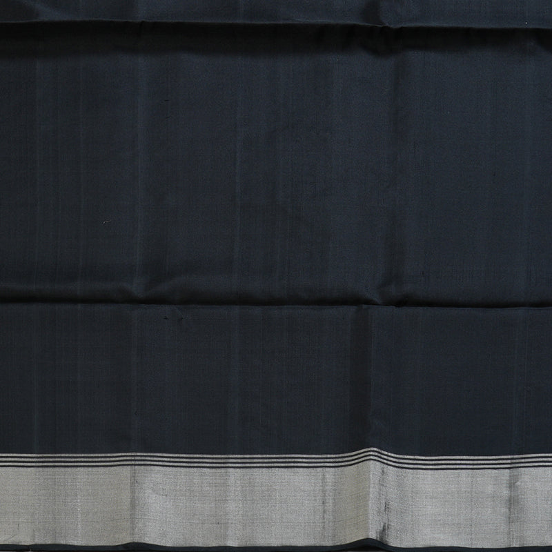 Hayagrivas Stunning Black Handloom Soft Silk Saree BBD1150K1-3