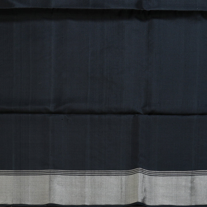 Hayagrivas Stunning Black Handloom Soft Silk Saree BBD1150K1-3
