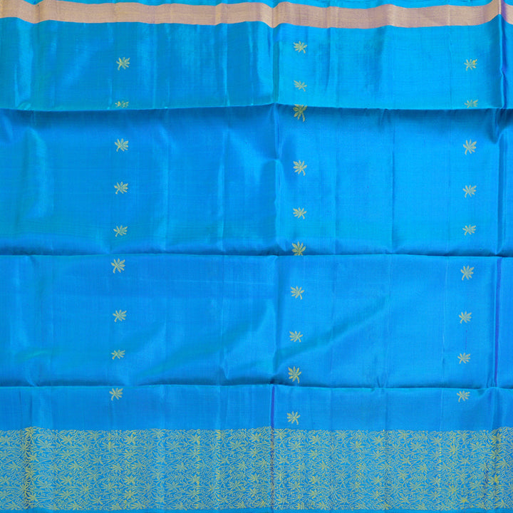 Hayagrivas Mesmerizing Sky Blue Handloom Soft Silk Saree BBD1151K12-1