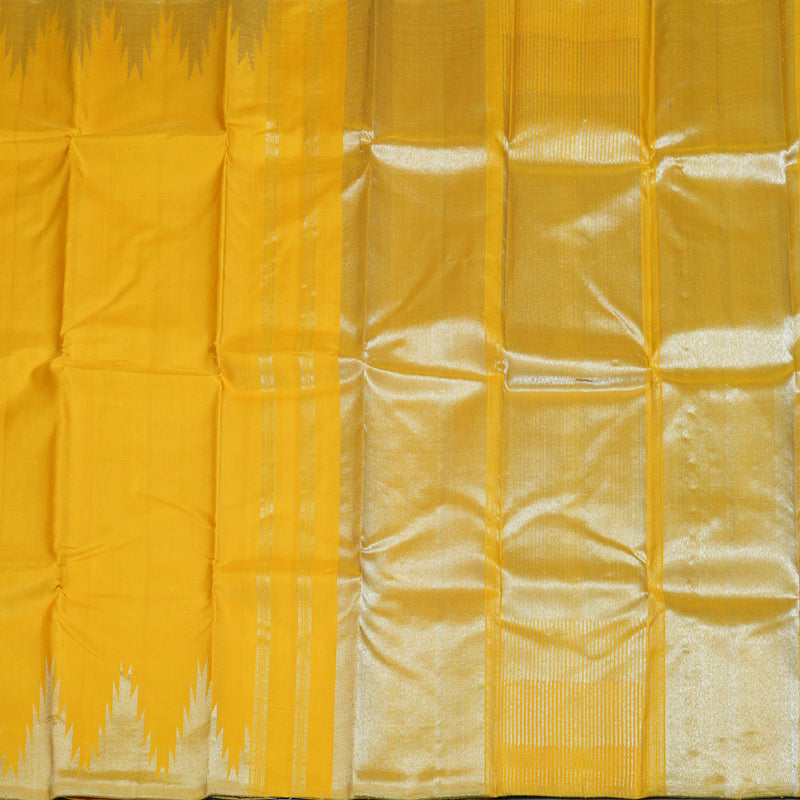 Hayagrivas Yellow Handloom Kanjivaram Silk Saree BBD1153K2-1