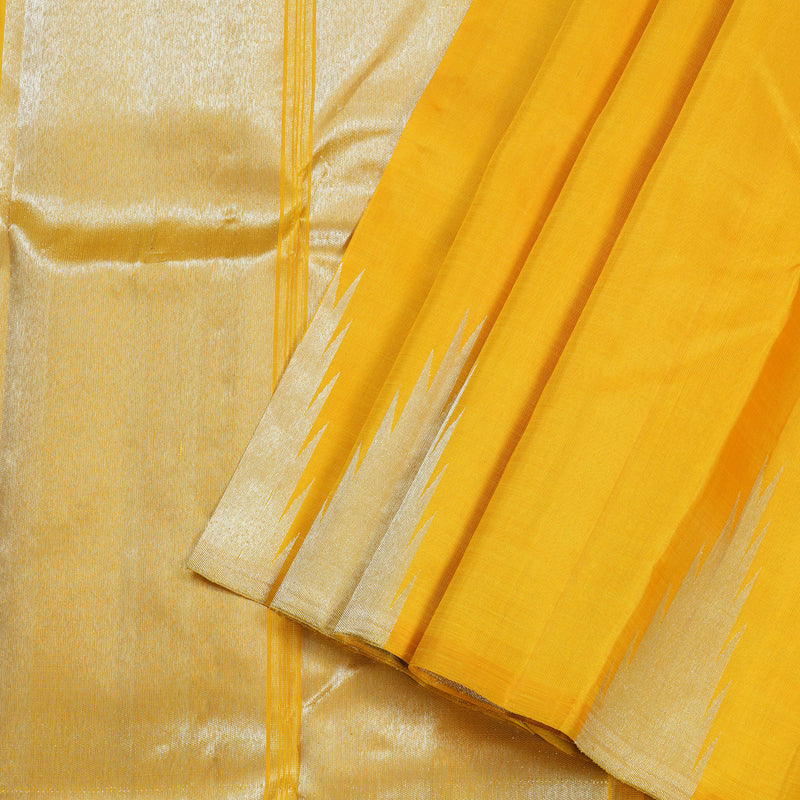 Hayagrivas Yellow Handloom Kanjivaram Silk Saree BBD1153K2-1