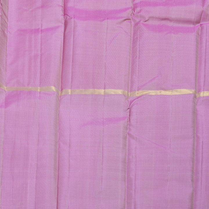 Hayagrivas Muppagm (Light Onion Pink,White And Lavender) Handloom Kanjivaram Silk Saree BBD1162K1-13