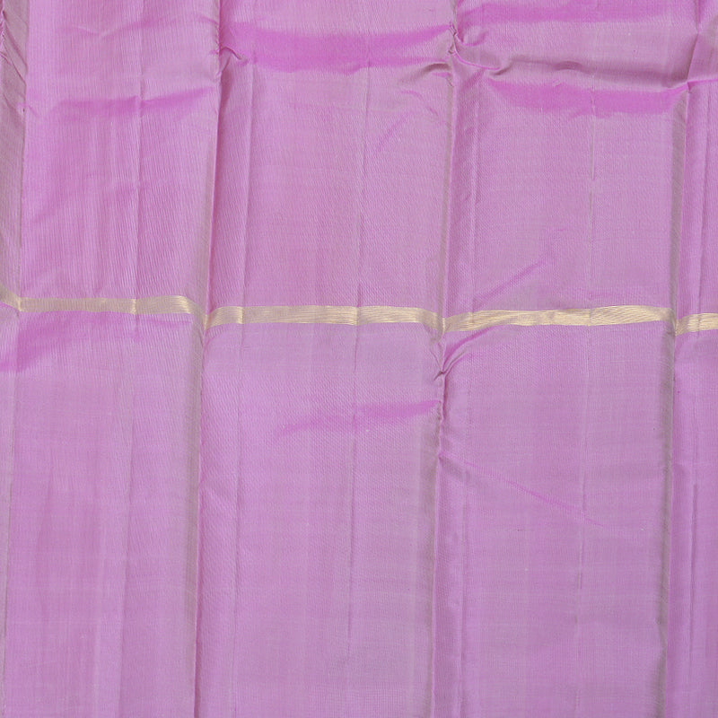 Hayagrivas Muppagm (Light Onion Pink,White And Lavender) Handloom Kanjivaram Silk Saree BBD1162K1-13