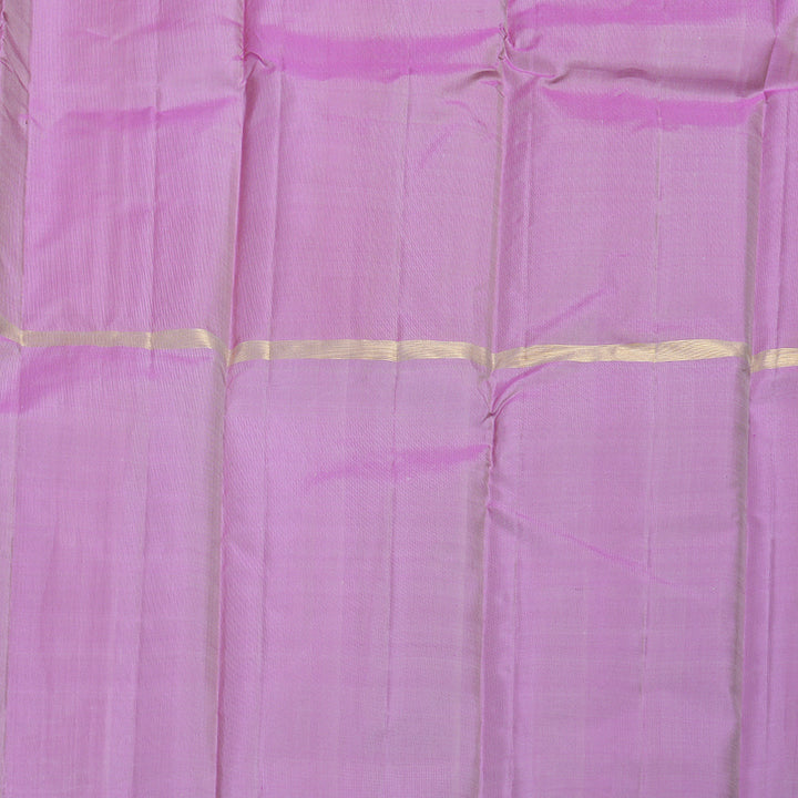 Hayagrivas Muppagm (Light Onion Pink,White And Lavender) Handloom Kanjivaram Silk Saree BBD1162K1-13