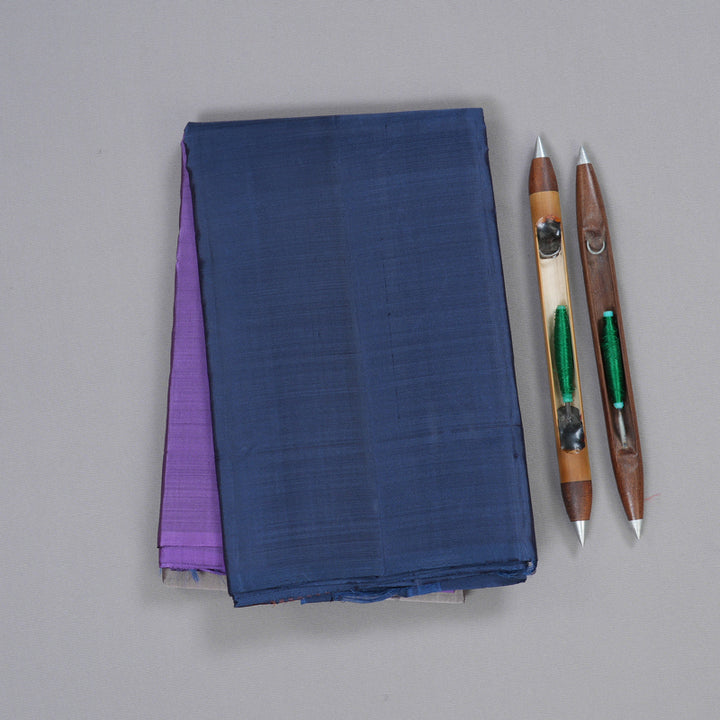 Hayagrivas Mubagam(Lilac,Grey And Blue) Handloom Kanjivaram Silk Saree BBD1162K1-14