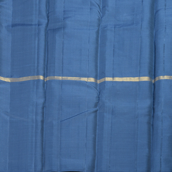 Hayagrivas Mubagam (Lilac,Grey And Peacock Blue) Handloom Kanjivaram Silk Saree BBD1162K1-15