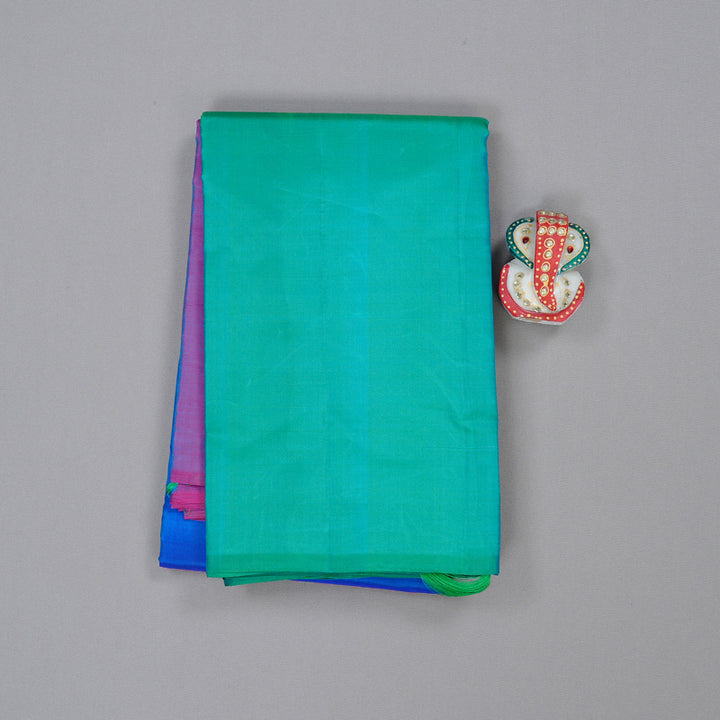Hayagrivas Handloom Kanjivaram Silk Sarees in Gorgeous Muppagam (Purple, Blue and Sea Green) BBD1162K1-16