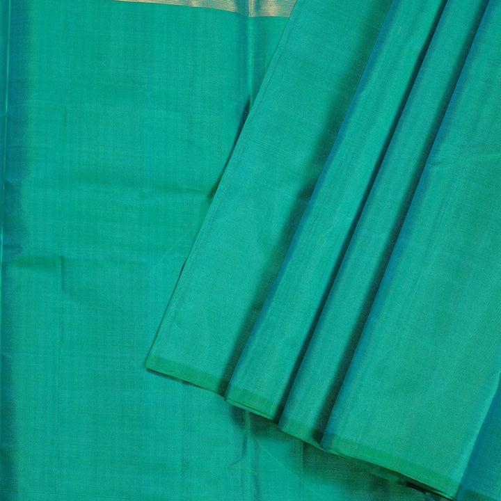 Hayagrivas Handloom Kanjivaram Silk Sarees in Gorgeous Muppagam (Purple, Blue and Sea Green) BBD1162K1-16