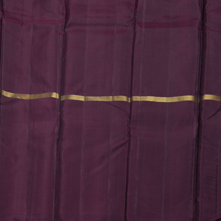 Hayagrivas Mubagam(Sea Blue,Silver Grey And Dark Purple) Handloom Kanjivaram Silk Saree BBD1162K1-8