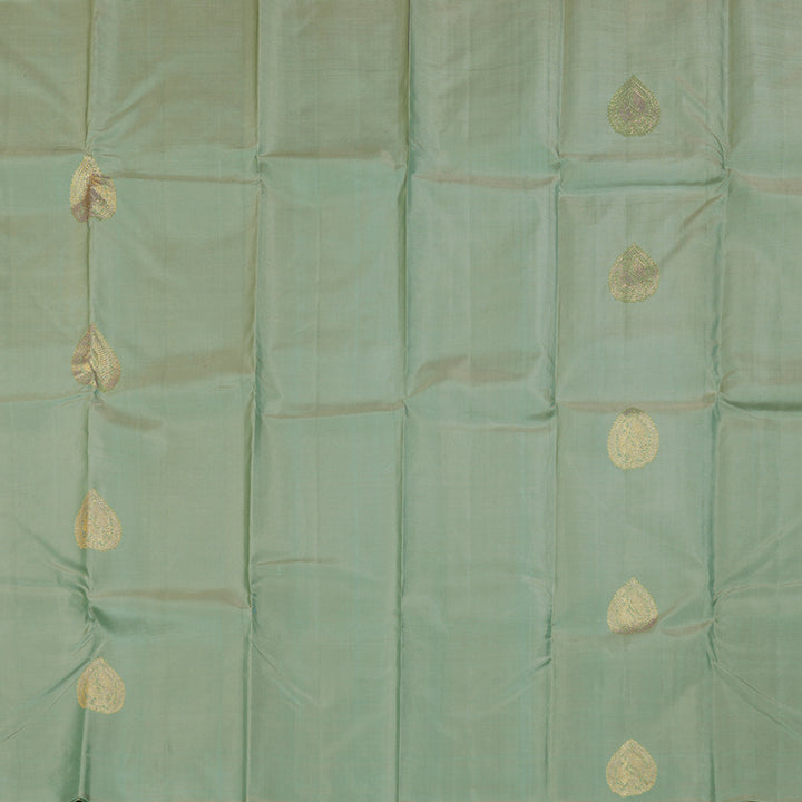Hayagrivas Light Pastel Green Handloom Kanjivaram Silk Saree BBD1163K1-2