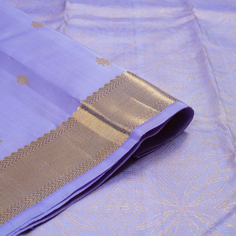 Hayagrivas Light Lilac Color Handloom Kanjivaram Silk Saree BBD1164K1-3