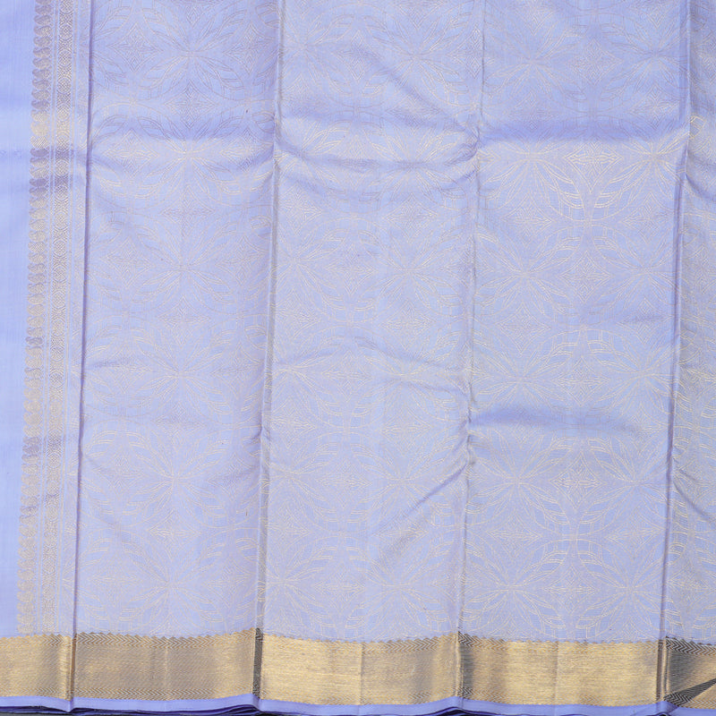 Hayagrivas Light Lilac Color Handloom Kanjivaram Silk Saree BBD1164K1-3